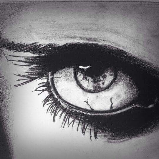 Charcoal-and-pencil-drawing