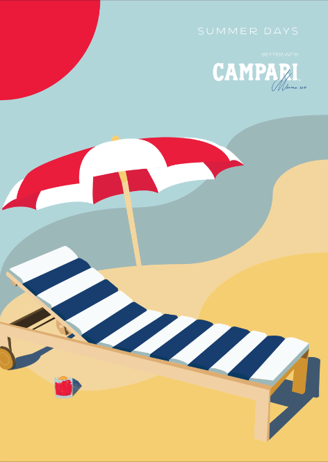 Illustration: Summer days, better with Campari